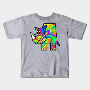 Colorful Rhino 2 Kids T-Shirt